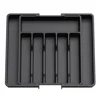 Silverware Drawer Organizer Expandable Utensil Tray for Kitchen Adjustable Flatware and Cutlery Holder Cutlery Drawer Organizer 1