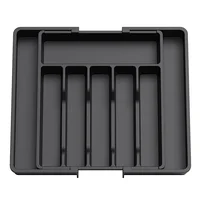 Silverware Drawer Organizer Expandable Utensil Tray for Kitchen Adjustable Flatware and Cutlery Holder Cutlery Drawer Organizer 1