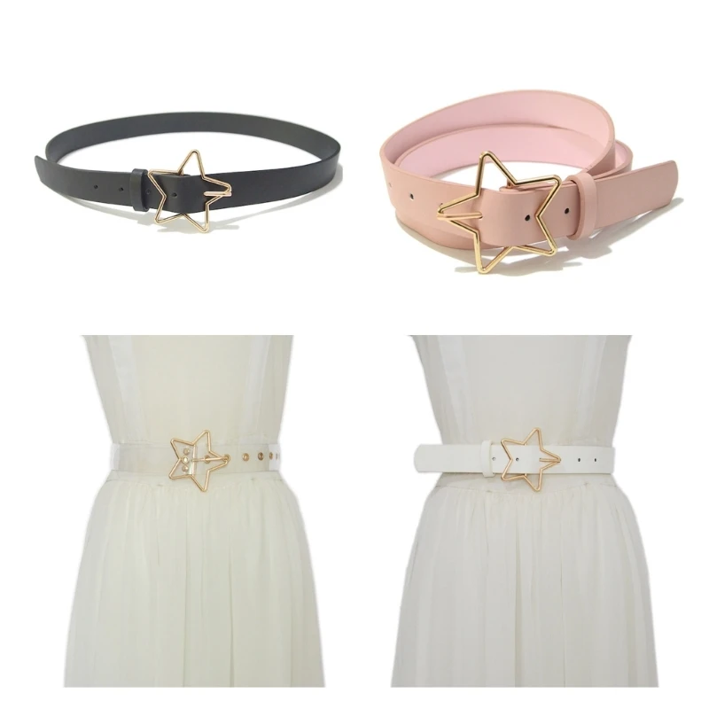

Metal Pin Buckle Waist Belt All-match Waist Belt for Women Jeans Skirt Coat Dropship