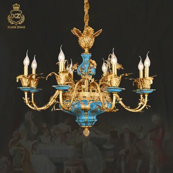 Luxury Antique Chandelier Home Italy Elegant Rococo Pendant Light
