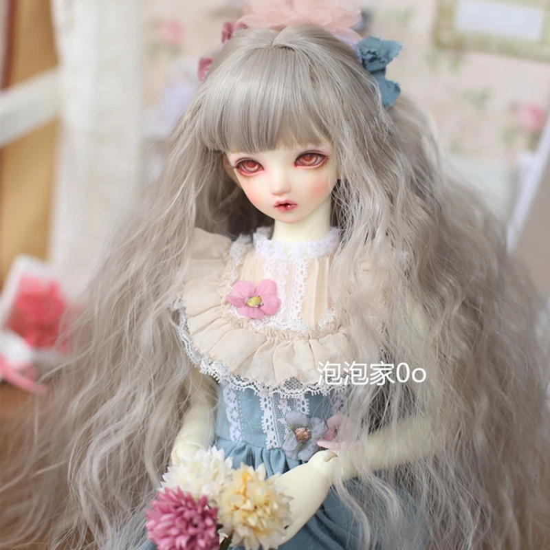 

Bjd SD doll wig high temperature fiber wig with bangs long curly hair For 1/3 1/4 1/6 MSD YOSD doll wig Doll accessories toys