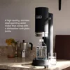 Pro, Sparkling & Carbonation Water Machine, Stainless Steel with Glass Reusable Bottle Volume 800 mL (Matte Black) 2
