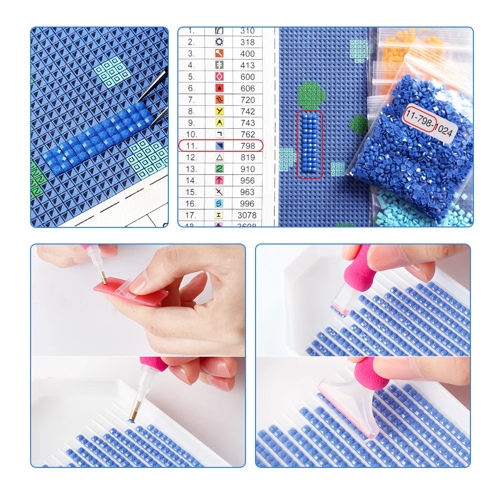 Diamond Painting 5D Full Square Diamond Embroidery Beads Mosaic Own Picture Cross Stitch Kits MomoArt Decoration