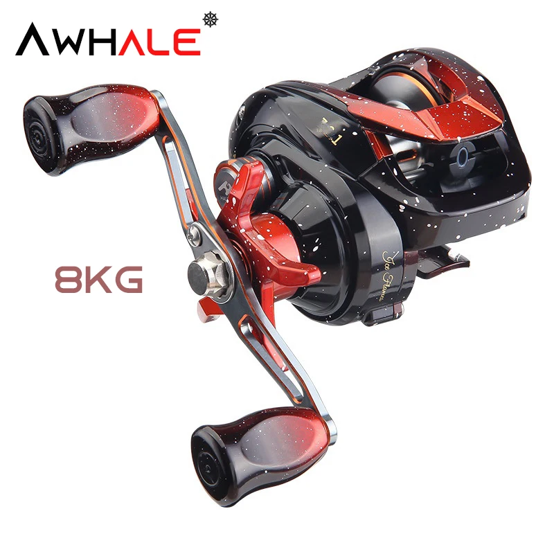 

New 2023 5+1BB Magnetic Brake System Baitcasting Fishing Reel Gear Ratio 6.3:1 Left/Right Handed Ultra Light Fishing Wheel