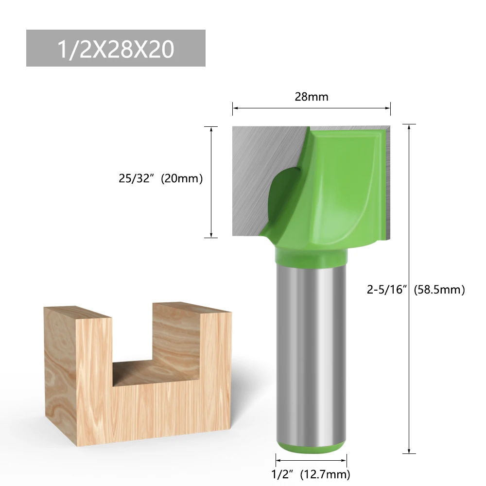 LAVIE 1pc12,7 ZOLL Reinigung Bottom Bit Gerade Router Bit Sauber Fräser Holzbearbeitung Power Maschine-C C 130063016 GN – Detail 18