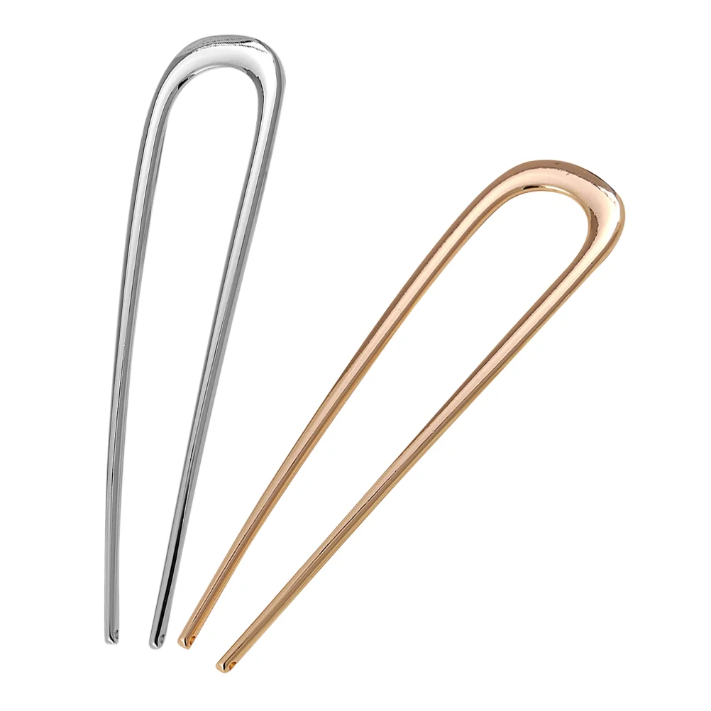 2pcs French Hair Pins Metal Hair Pins Decorative French Pins for Thick Hair Thin Hair