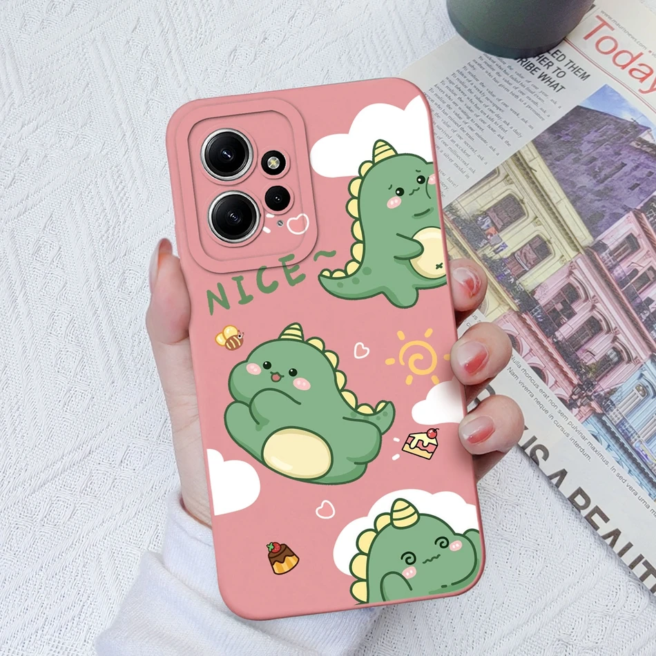 thumbnail image 1 of Funda para Xiaomi Redmi Note 12, 12 S, 4G, 5G, silicona líquida, suave, cuadrada, bonita, antigolpes, funda trasera de teléfono para Redmi Note 12 S, 1 of 5