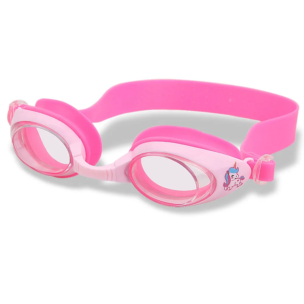 High-definition Children's Waterproof And Anti Fog Swimming Glasses, Convenient Goggles Silicone Connected Earplugs