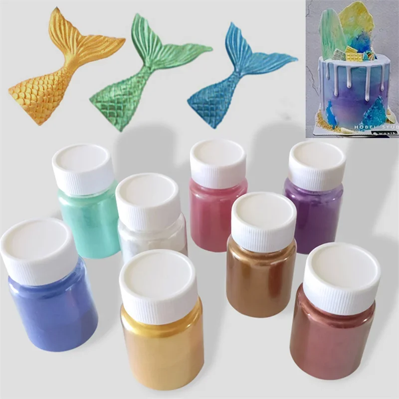 15g/Bottle Food-Grade Glitter Powder for Party Cake Decoration Baking Tools food grade glitter powder