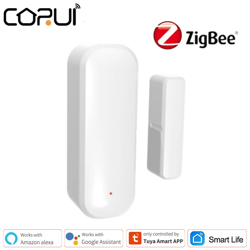Door Sensors Work Google Home Door Window Sensor Smart Life Tuya Zigbee Door Aliexpress