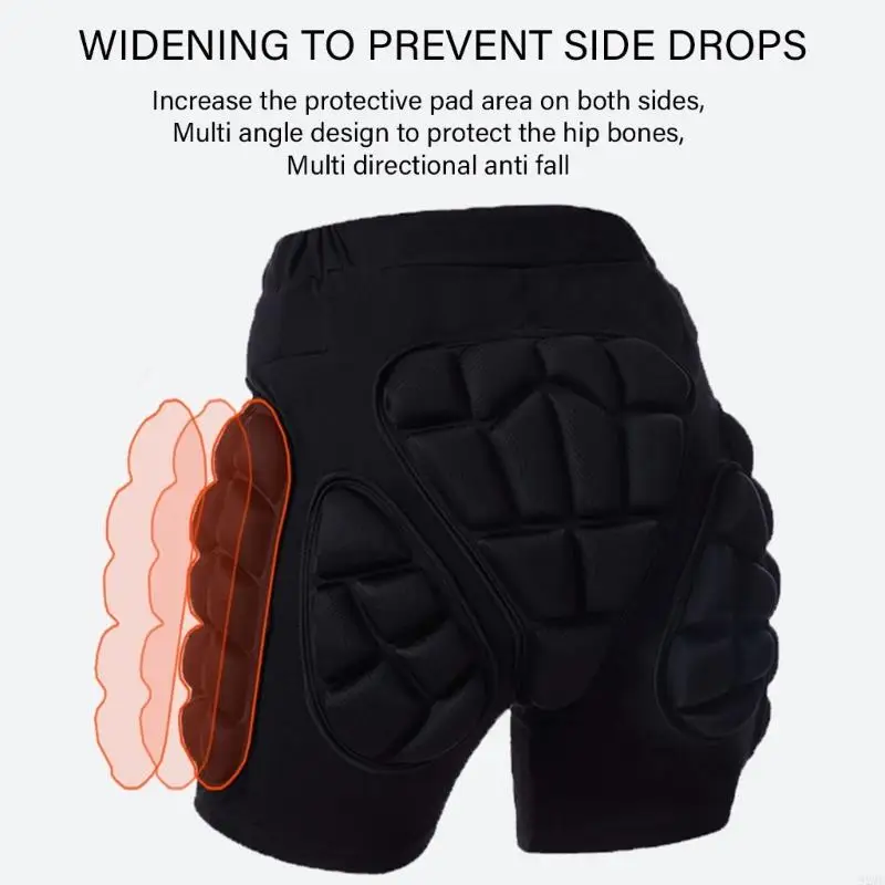 92ME 3D Protections Hip Butt Padded Shorts for Snowboarding 8 Size Skating Butt Pad Guard Padded Protective Shorts