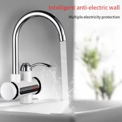 Electric Kitchen Water Heater Tap Instant Hot Water Faucet Heater Cold Heating Faucet Tankless Instantaneous Water Heater