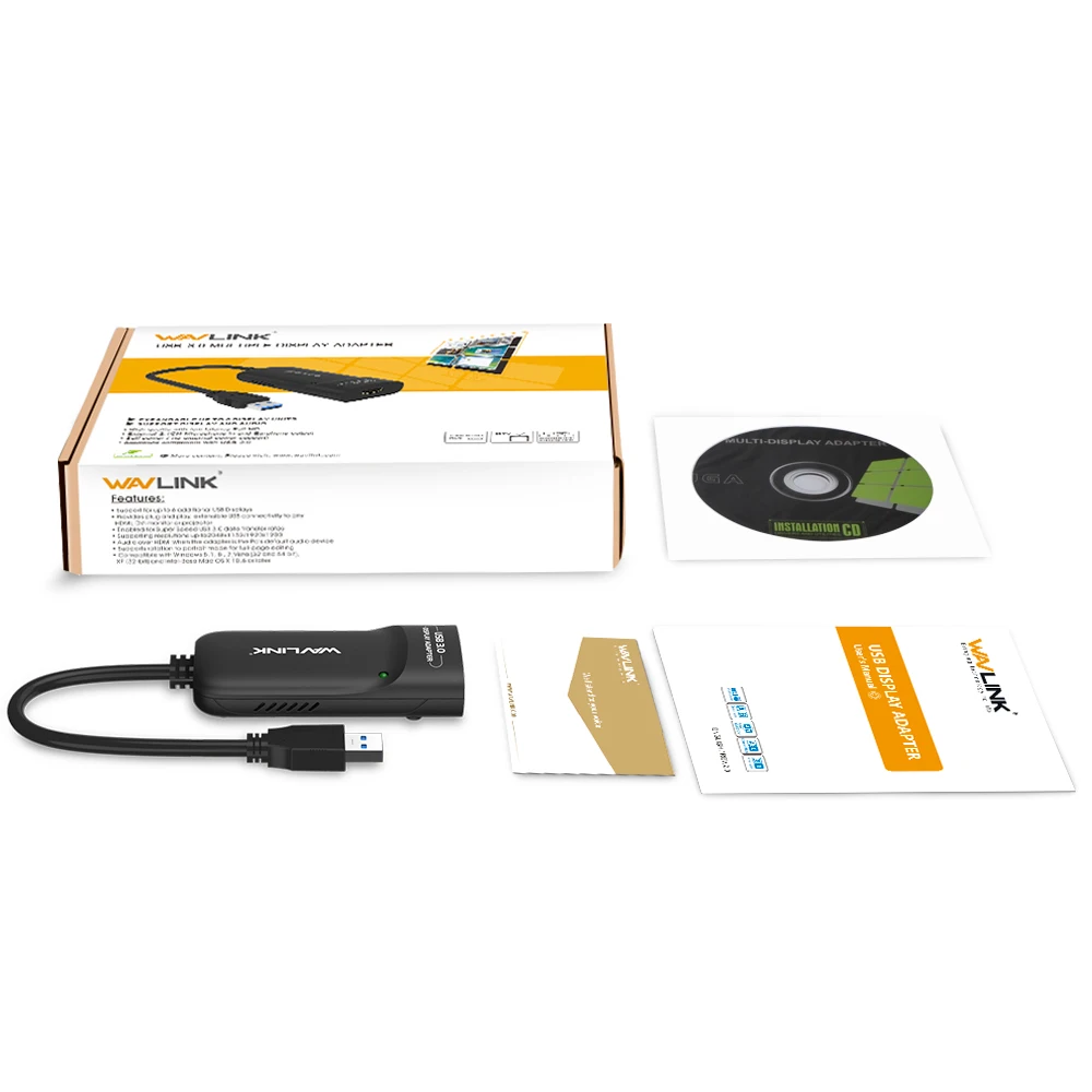 Wavlink USB 3.0 to HDMI  ÷ ׷ , ʰ 5Gbps   ӵ, Windows 10, 8, 7, XP Ʈ 