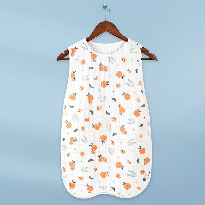 bed in a bag Kangobaby #My Soft Life# Summer Cute Cool Vest Style Baby Sleeping Bag 100% Muslin Cotton Infant Envolope Clothes Newborn Wrap white bedding Bedding