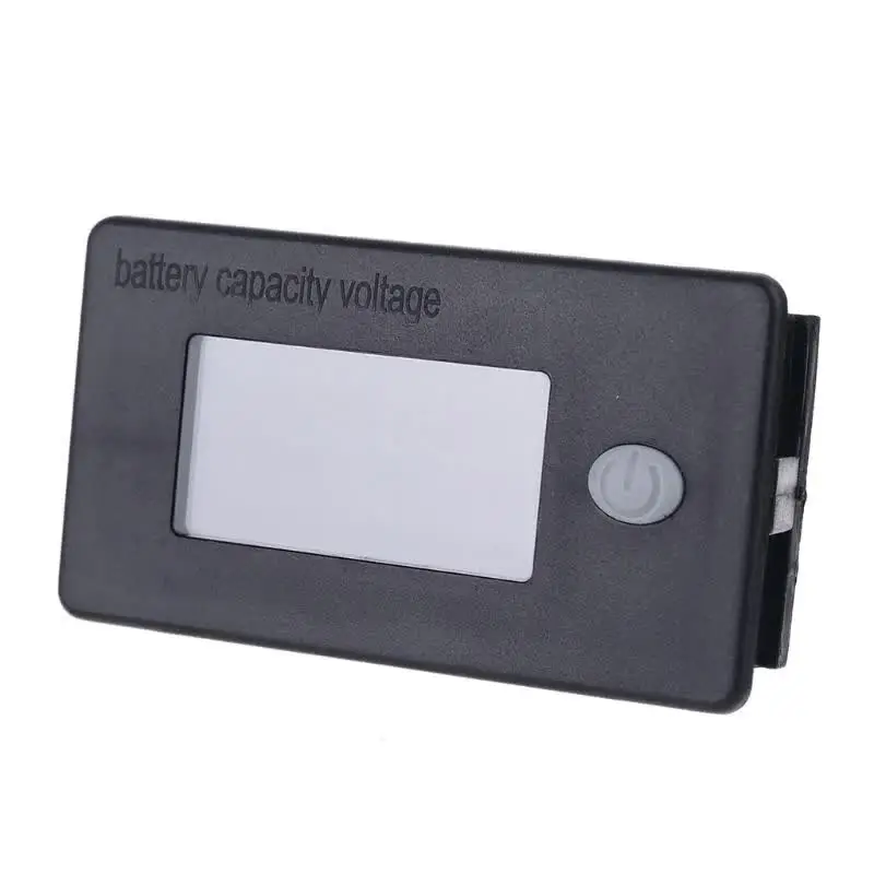 2 Display Capacit&agrave; Batteria 12V - Voltmetro LCD Con Temperatura, Per Li-ion, Lifepo4, Piombo Acido, Con Allarmi E Sonda