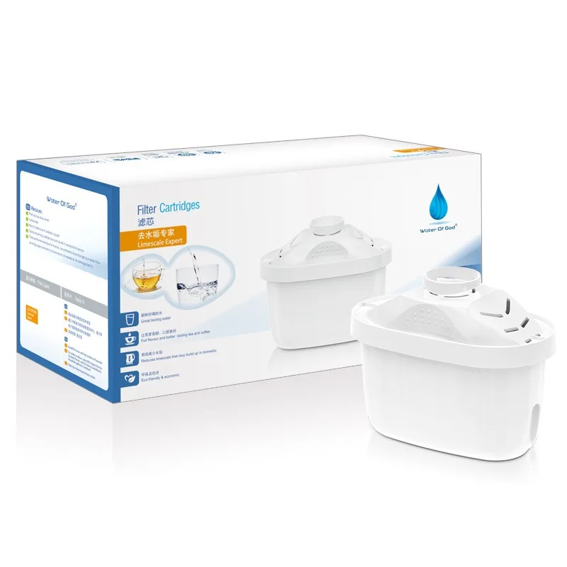 

Alkaline Water Pitcher Filter Cartridge Pitcher Water Filter Replacement Compatible with Brita Mavea Maxtra Maxtra+ Improve PH