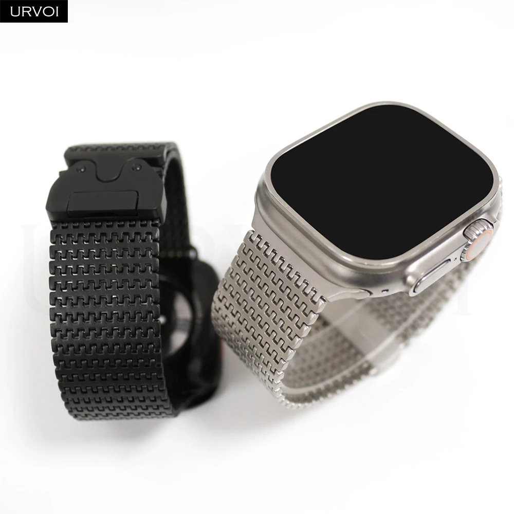 Premium Stainless Steel Mesh Strap with Parachute Buckle