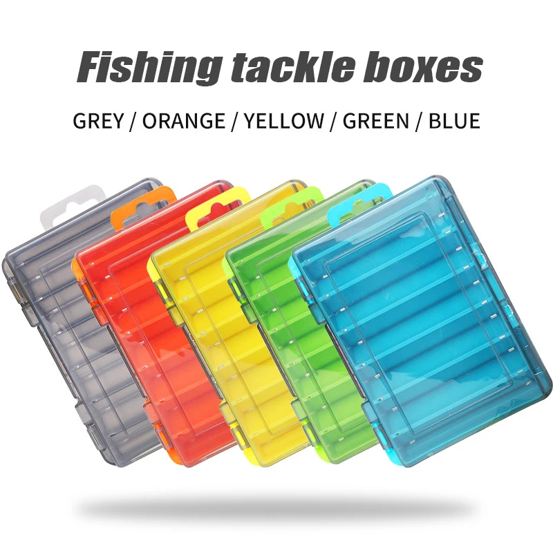 Doublex Sided Fishing Tackle Box 12 Celle Bait Lure Hook Storage Box Accessori Per Attrezzi Da Pesca Scatola Di Immagazzinaggio Per Wobblers