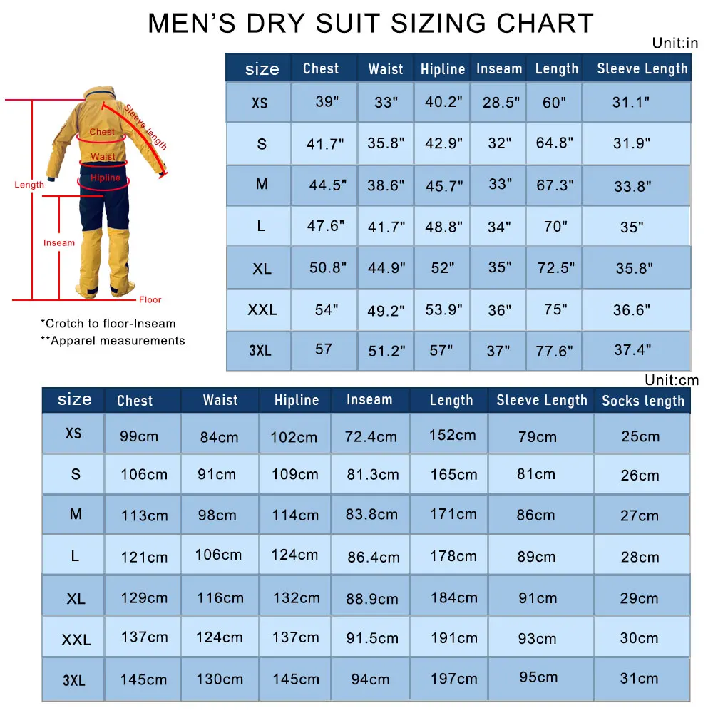 Front Entry Waterproof Full Drysuit Detachable Hooded Dry Suit Clothing for Kayaking Paddling Rafting Canoeing Sailling Kitesurf 4