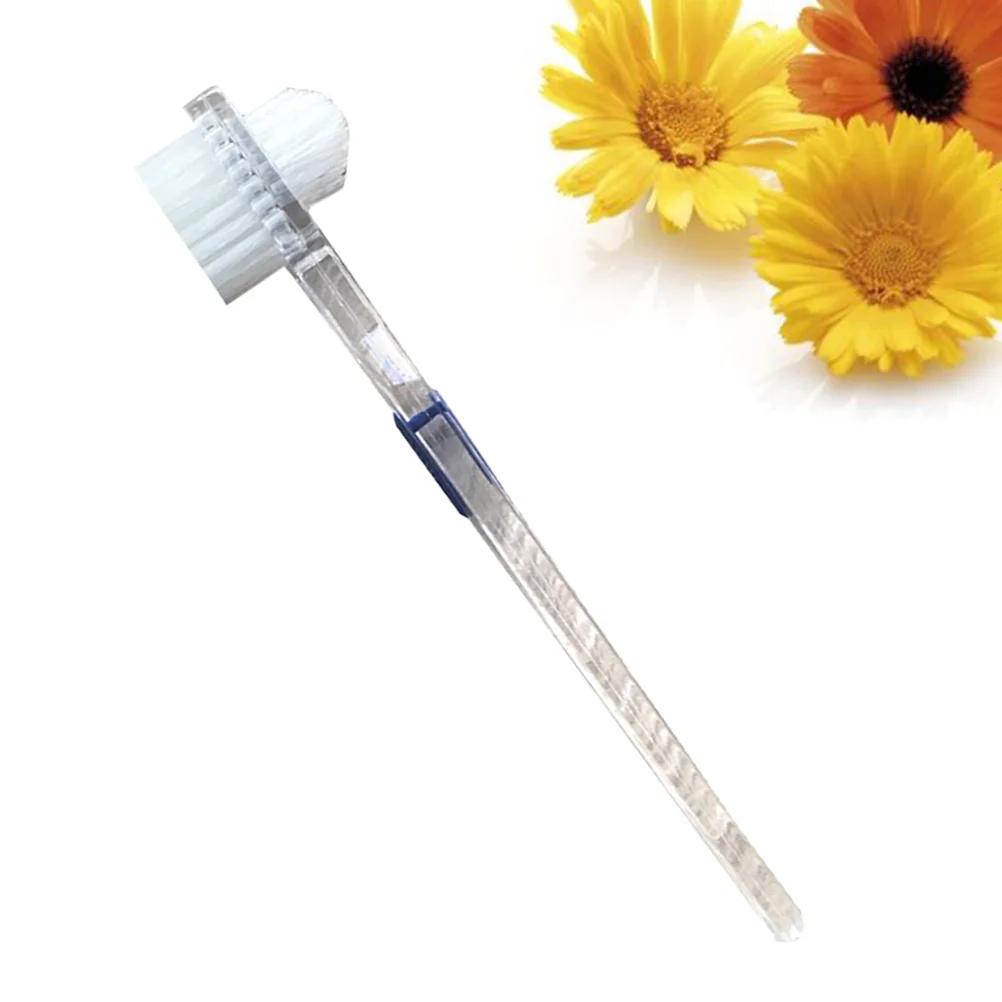 

Transparent Denture Brush False Teeth Cleaning Brush Double-sided Toothbrush Artificial Teeth Cleaning Tool