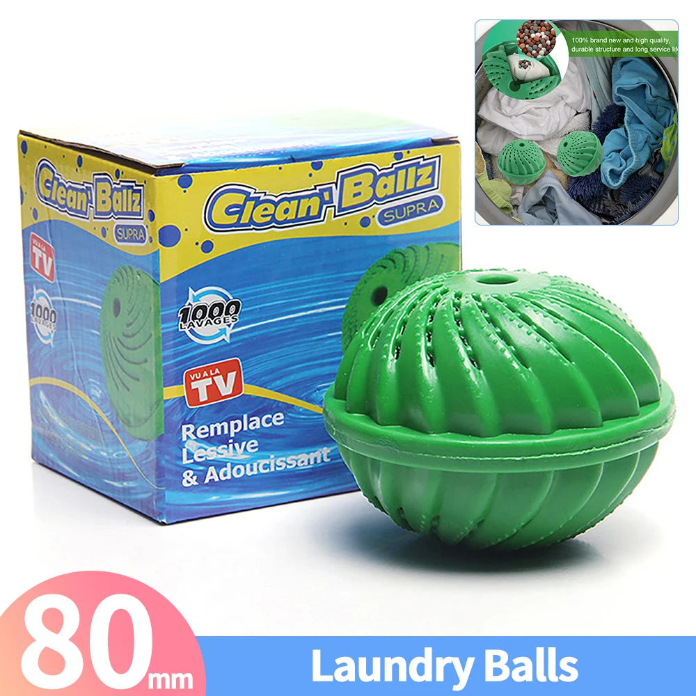 PVC Eco Friendly Laundry Balls Natural Washing Machine Balls Reusable Laundry Detergent Alternative For Washing Machine Green laundry ball