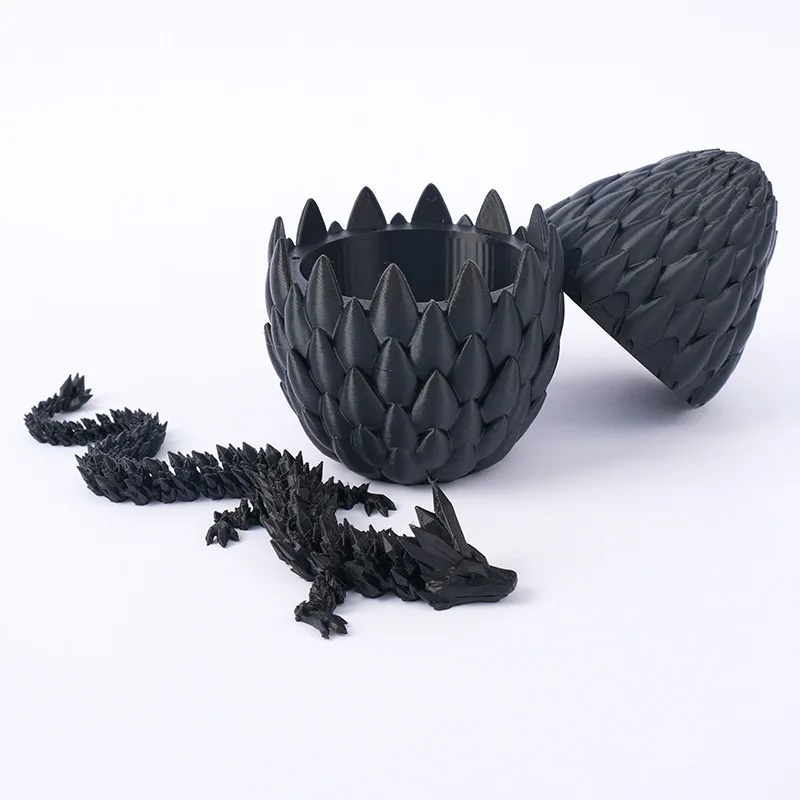 3D Printed Dragon Chinese Dragon Gemstone Multi-Jointed Movable Dragon Toys Tabletop Decorative Ornament Birthday Gifts