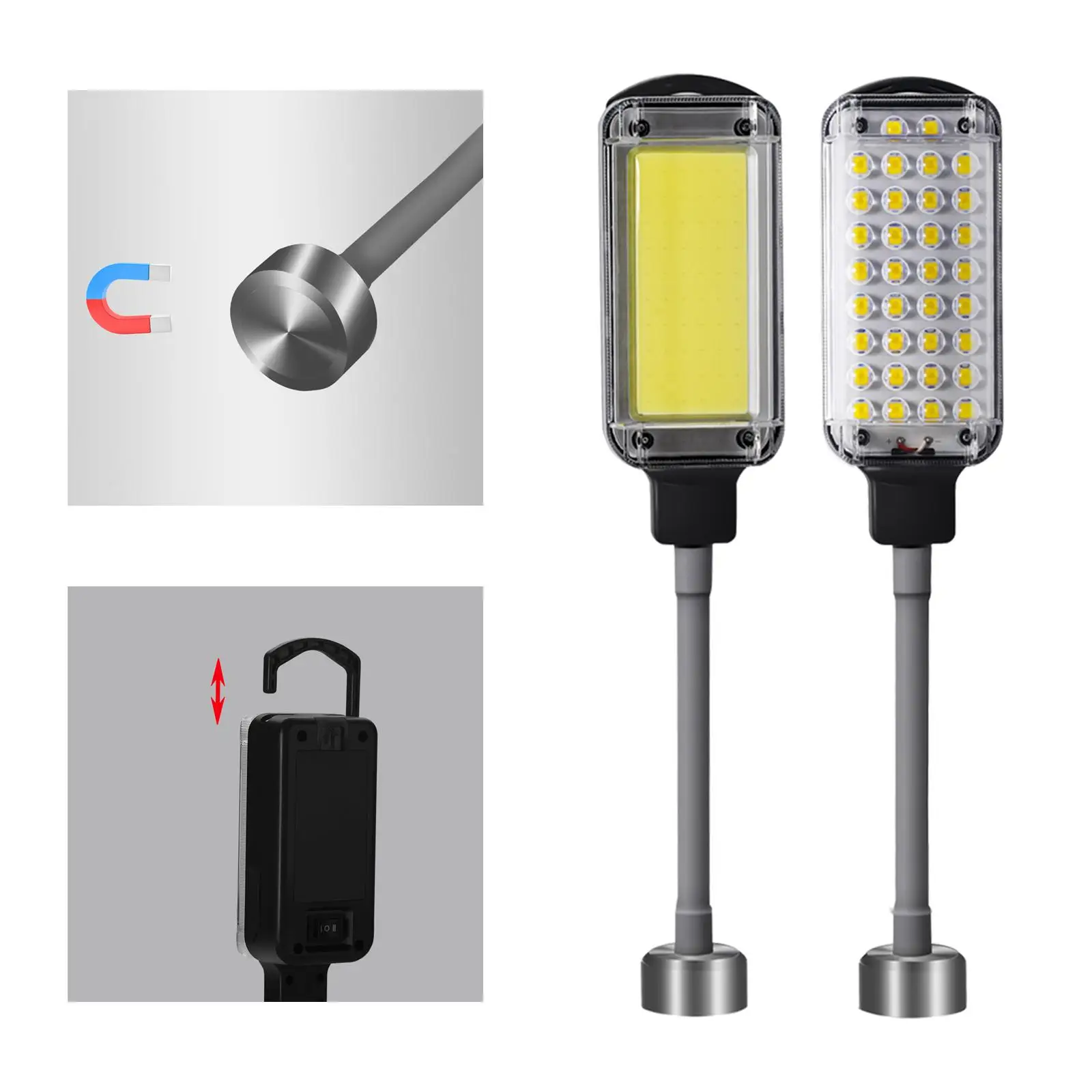 LED Work Light LED Multifunctional USB Magnet Hose Work Light COB Strong Light Waterproof Auto Repair Work Outdoor Lighting Flashlight