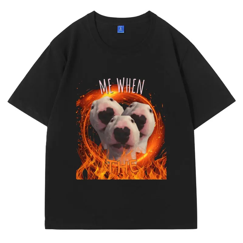 

Me When The Funny Meme Graphic T Shirts 2024 New Summer Fashion Casual Short Sleeve Oversized Streetwear T-shirt Men's Women's