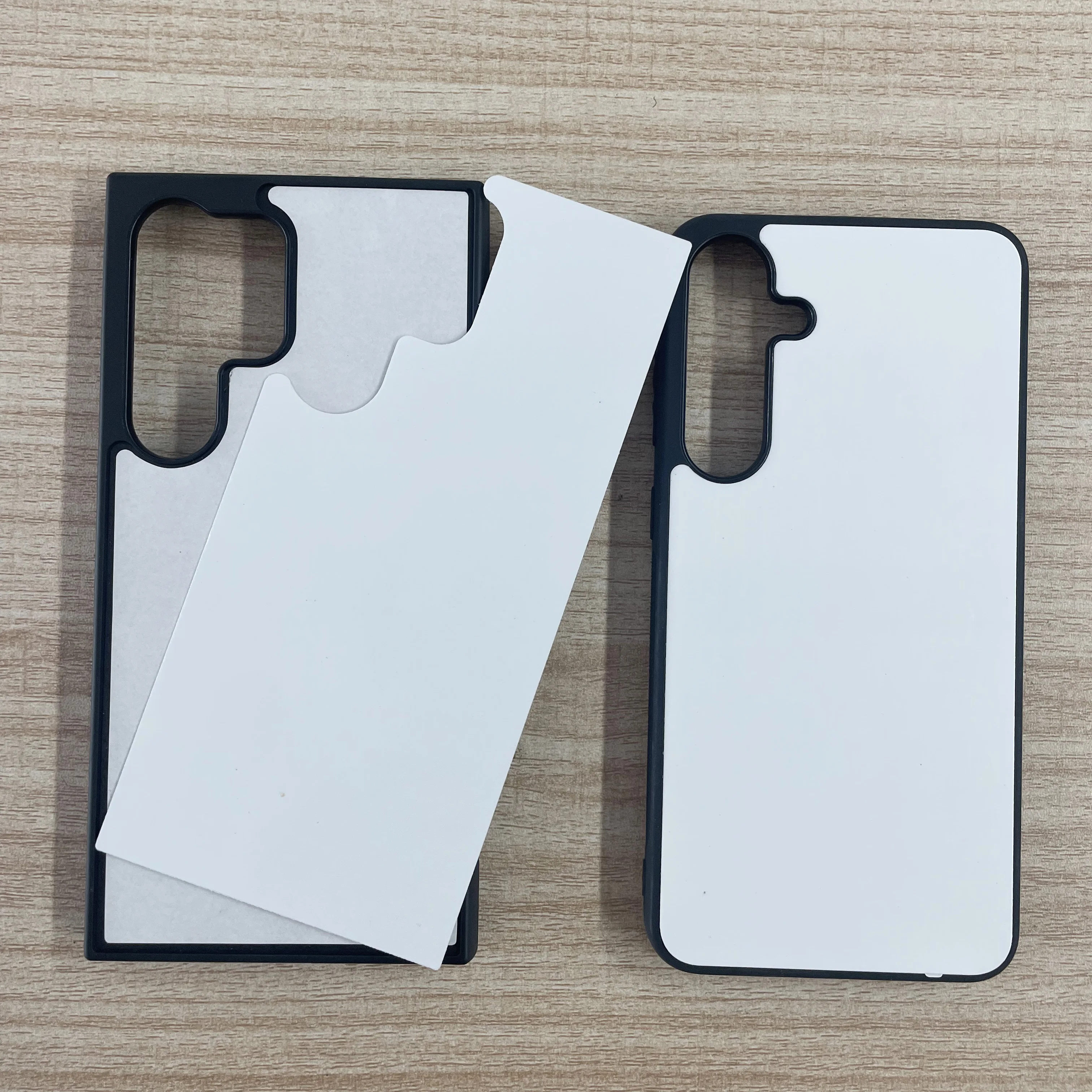 5 Pcs DIY Blank Sublimation Phone Cases with Metal Plate and Rubber TPU