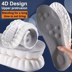 Latex Sport Insoles with High Elasticity and Arch Support - 35 - 36 (Grey)
