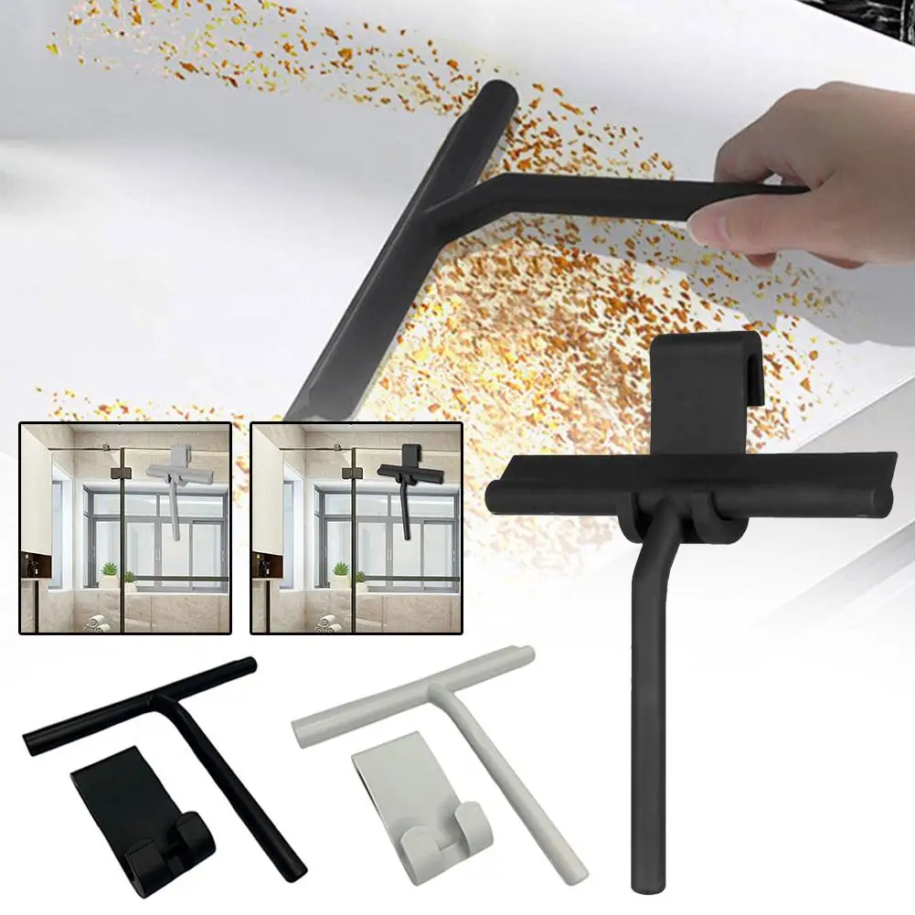 Shower Squeegee Window Glass Silicone Clean Scraper Tool Brush Mop Bathroom Hanging Professional Wiper Cleaning Hook With S D6J5 window cleaner window cleaning tool cleaning scraper scraper tool set silicone scraper glass scraper glass window scraper cleaning squeegee shower squeegee scraper tool kit