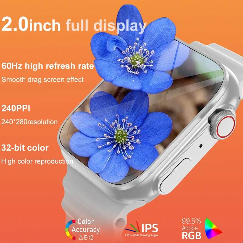 ð 8 Ʈ Ʈ ġ S8 Ʈ ø 8    ȭ   ƮϽ  2.0 ġ HD Smartwatch