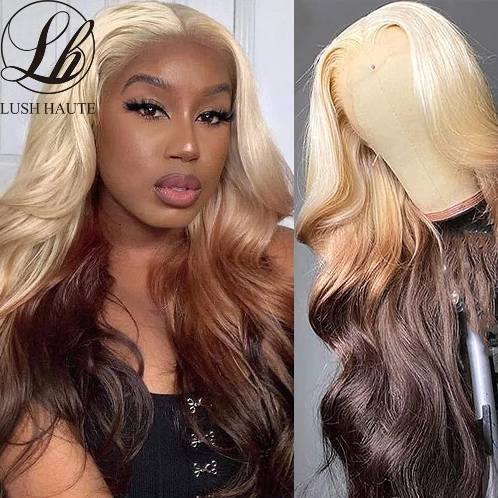 Blonde ombré frosted tips Lace Wig 27/613 2026 wig Ombre 1b-613 Lace Wig main image 2