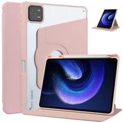 Rotating Stand Case with Pencil Holder for MiPad 5 11inch (Pink)