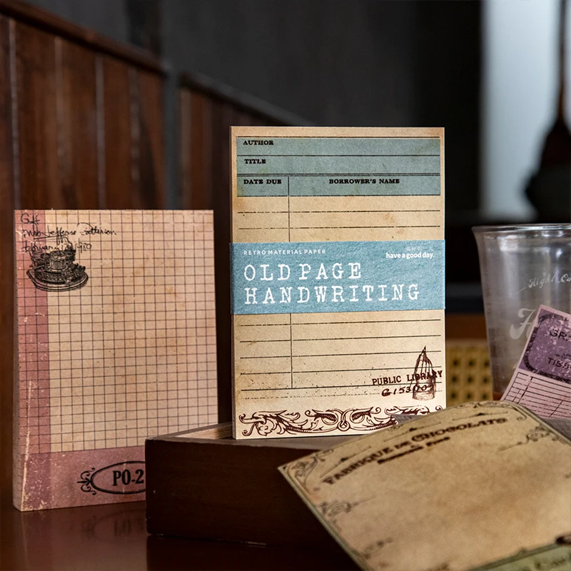 Vintage Classic Collection Journal - 30-Page Retro Notebook for Scrapbooking and Journaling