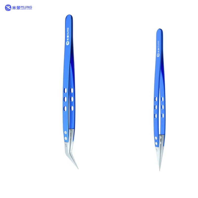 

Mijing High Precision Insulation Ceramic Tweezer/Blades Anti-magnetic Anti-Static Special Tools For Phone Motherboard BGA Repair
