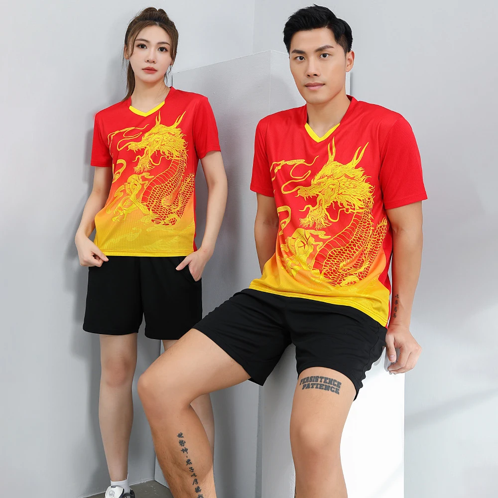 Men Women T Shirt Tennis , Badminton Shirts Polo Women Men Tennis jerseys,PingPong Kit Sportswear Golf Elastic Clothes