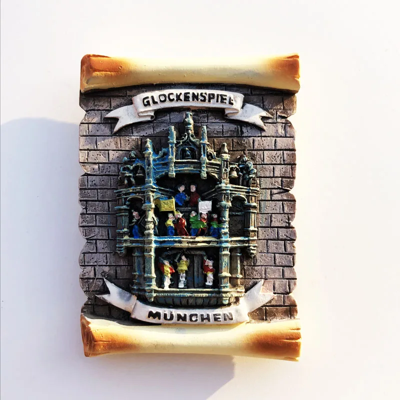 Germany Munchen 3D Fridge Magnets Tourism Souvenir Refrigerator Magnetic Sticker Collection Handicraft Gift