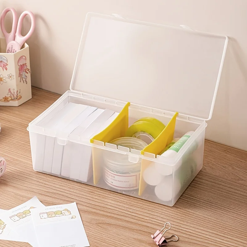 Desktop Storage Box Desktop Storage Kit Stationery Storage Box Storage Drawer Boxes Rectangular small things storage box on the desktop Separate storage box on the desktop