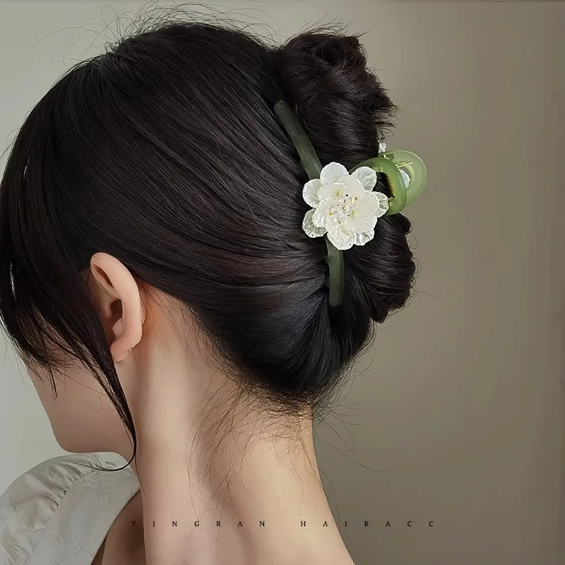 

1pcs Women's Hair Claws Beautiful Fashion Spring Hair Clip Girl Flower Decor Hair Grips Little Fresh Casual Hair Clips Wholesale