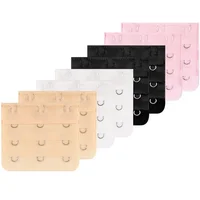 Extension de soutien-gorge pour femmes, 3 pièces, Extension de sangle de Lingerie, Accessoires de remplacement avec 3 crochets, Extension de barre, Extension de boucle, Lingerie 4