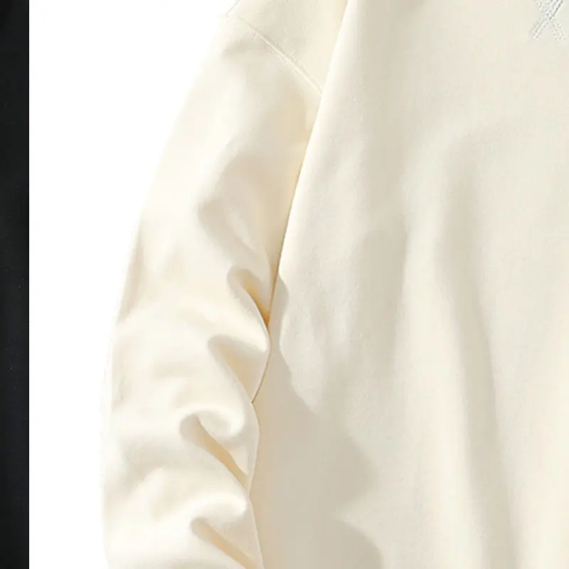 2024 Elegant Fashion Harajuku Slim Fit Ropa Hombre Loose Casual All Match T-shirts Solid O Neck Insert Long Sleeve Sweatshirt