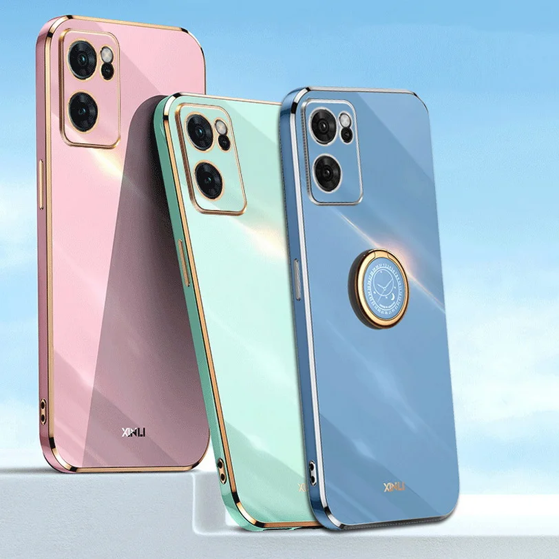 Custodia Porta Anelli Per Oppo Find X5 Pro Find X5 Lite Find X3 Lite X3 Pro Cover Morbida In Silicone