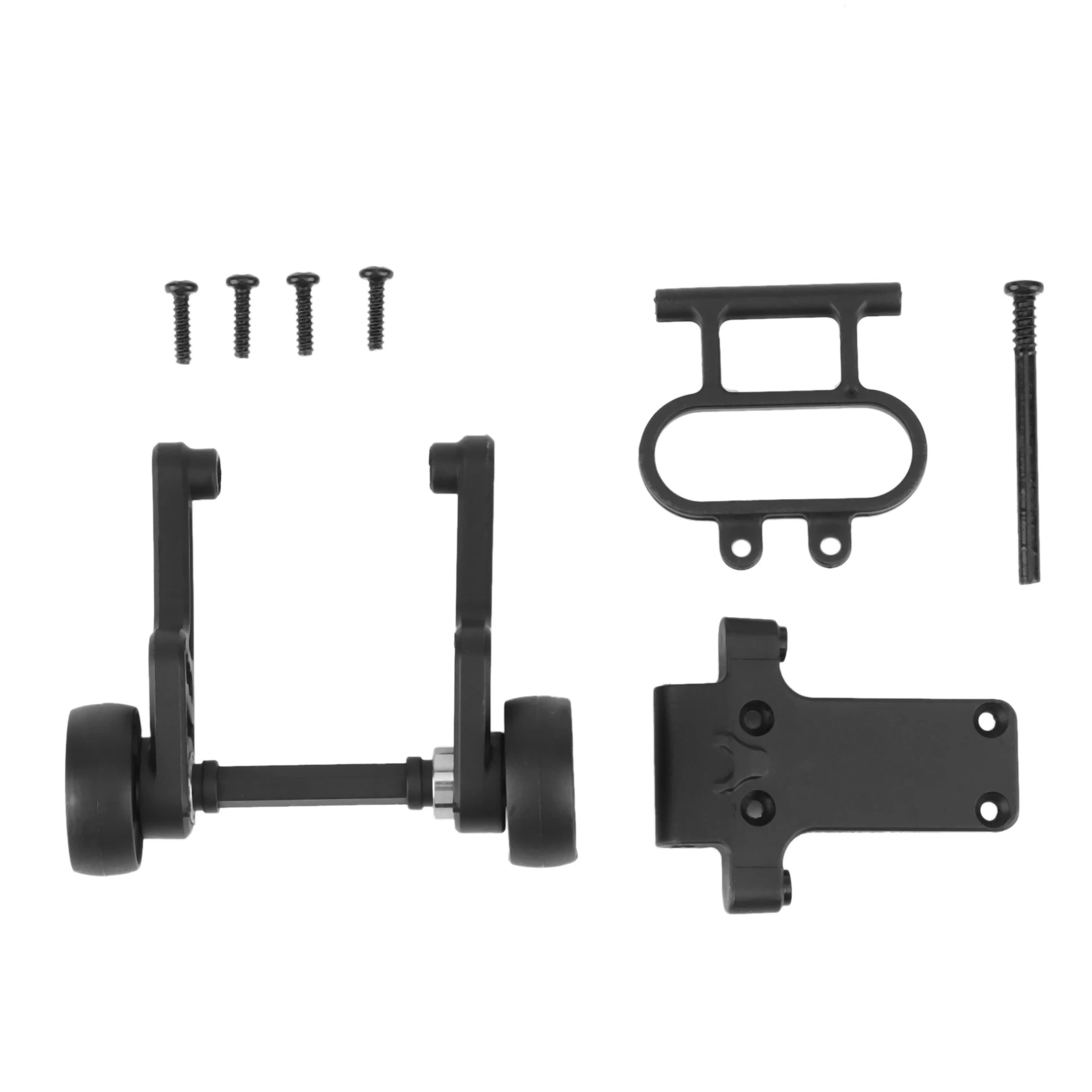 Vue rapprochée de la barre de roue pour HBX 16889 16890 SG1601 SG1602 RC, avec écrous et axe