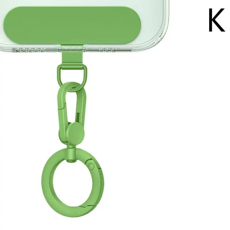 Metal Phone Lanyard Gasket Patch Rotatable Metal Buckle Hanging   Steel Clip Card Cord Tab Mobile Phone Accessories - Image 7