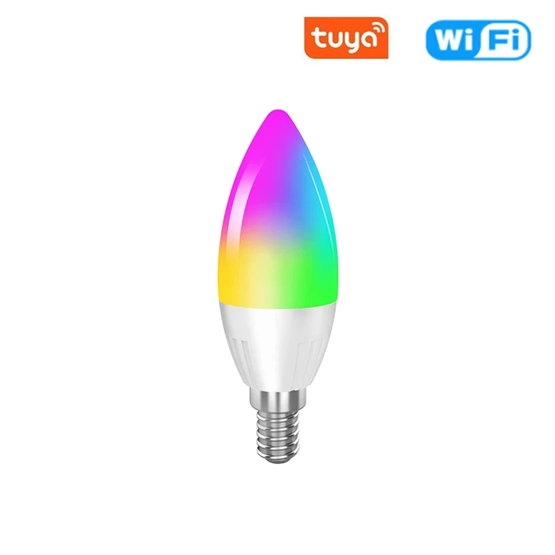 15W 7W Tuya Zigbee WiFi Smart Led Bulb E27 E14 GU10 RGB+WW+CW Smart Home Led Lamp Compatible With Alexa Google Home 