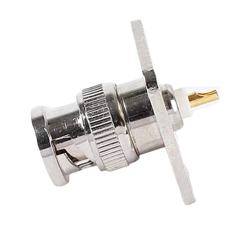 bnc macho plug com 4 furos flange 02