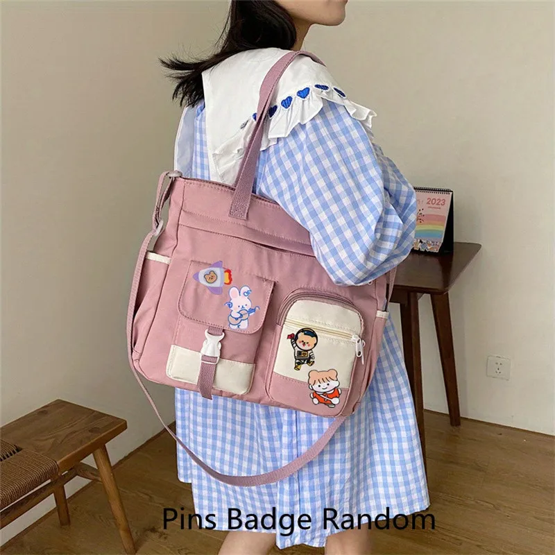 Oxford Fabric Tote Bag, Teen Handbag Shoulder Bag, Nylon Ladies Messenger Bag, Girls Women Cross Body Bags, Student School Bags