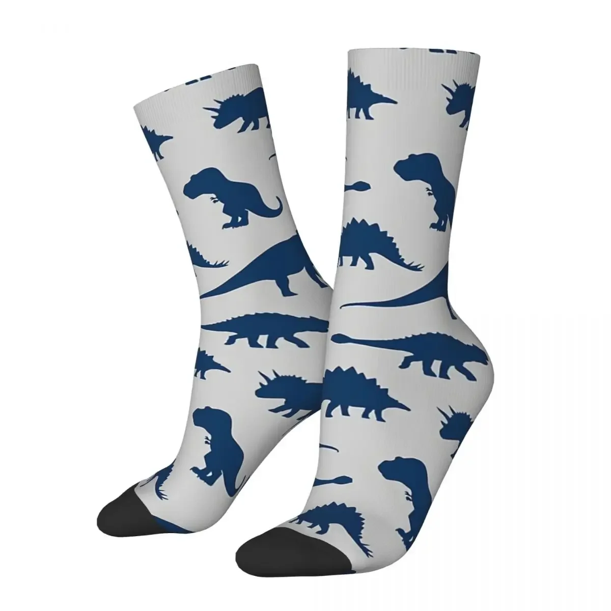 

Funny Crazy Sock for Men Blue Herd Hip Hop Harajuku Dinosaurs Happy Summer Crew Sock Casual Gift