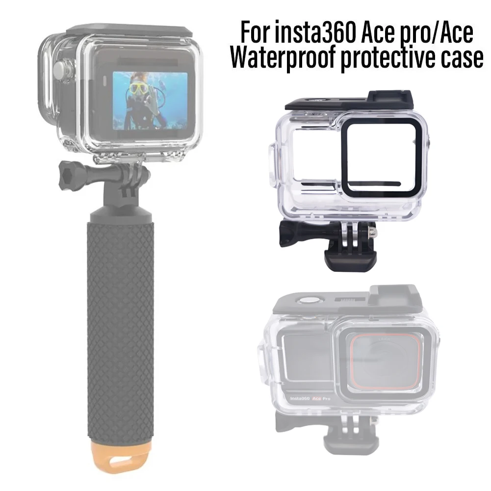 Custodia Protettiva Trasparente Da 60M Per Insta360 Ace/Ace Pro Custodia Subacquea Impermeabile Per Accessori Per Fotocamere Insta360 Ace Pro